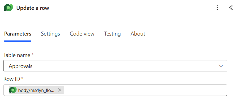 Email Notification Flow approval id parameter