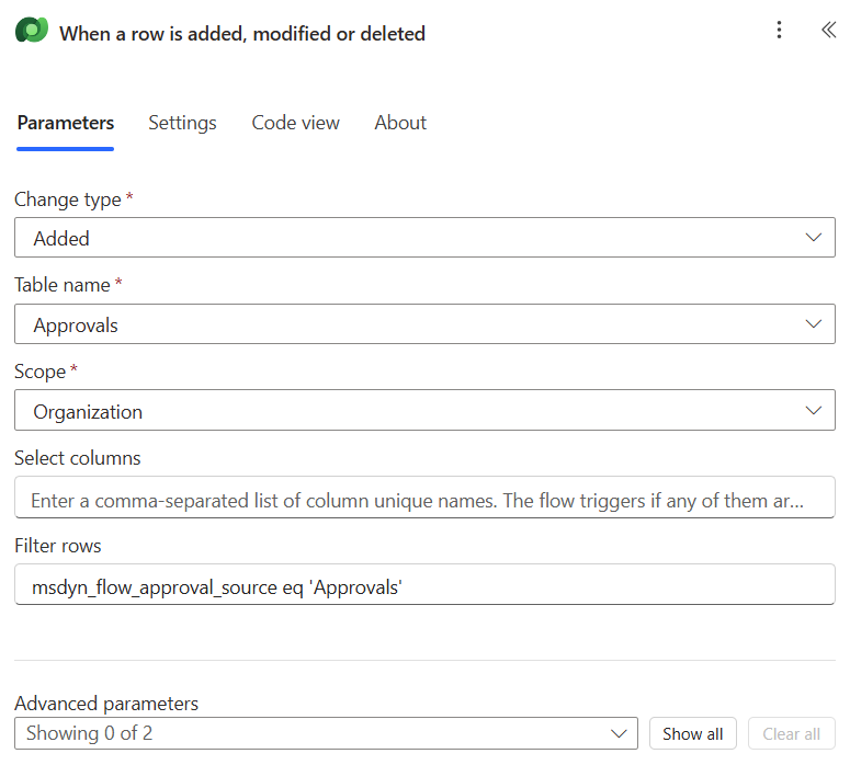 Email Notification Flow trigger